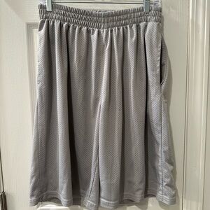Galaxy By Harvic Light Gray Men's Athletic Shorts
